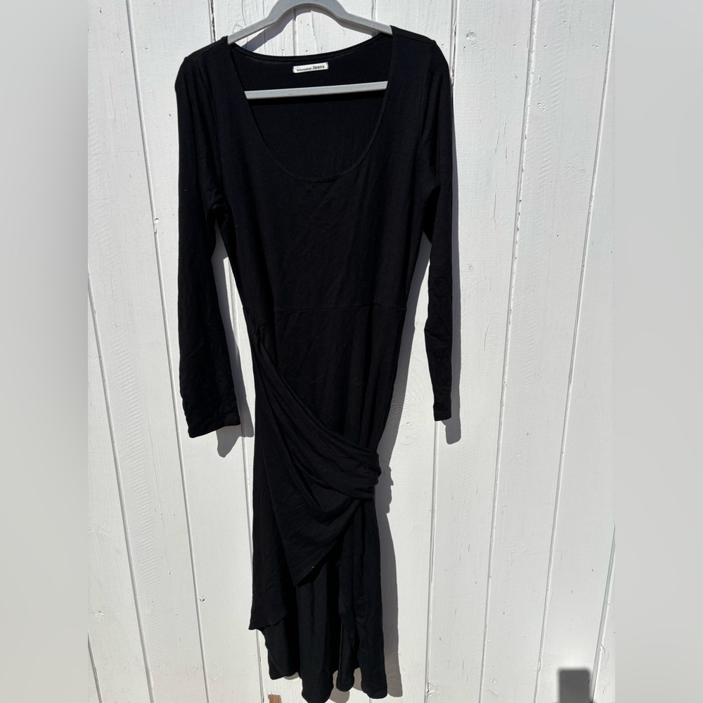 Reformation Calli Long Sleeve Wrap Front Tie Detail Dress XL
